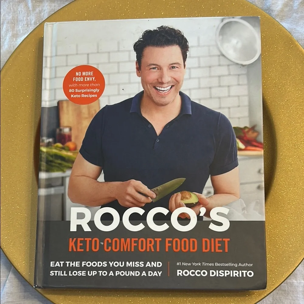 Rocco's Keto-Comfort Food Diet Book; Hardcover and Like New Condition!